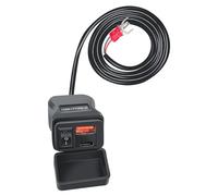 Ounfhtrttk Handlebar USB Charger for Motorcycles QC3.0 Fast Charging Waterproof 12V Socket Adapter with Voltmeter Motorcycle Tools