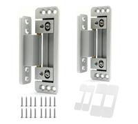 Ounfhtrttk Hidden Door Hinges,2Packs Adjustable Hidden Door Hinges,110Lbs Load-Bearing,Heavy Duty Concealed Hinges for Secret Door