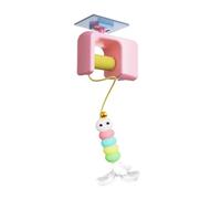 Ounfhtrttk Intelligent Electric Cat Toy for Indoor Pets, Self-Interactive Fun Hanging Door Toy, Relaxes and Entertains Pink