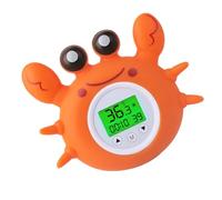 Ounfhtrttk Kids Bath Thermometer with Room Temperature Tri-Color Backlit Display Fahrenheit and Celsius Safety Floating Bath Toy