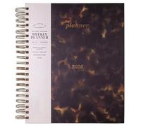 Ounfhtrttk Large Spiral Tortoise Shell 2026 Planner 15-Month Weekly& Monthly Full-Size Academic& Professional Organizer