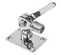 Ounfhtrttk Marine VHF Antenna 316 Stainless Steel Adjustable Base Mount for Boats