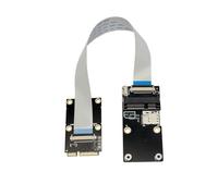 Ounfhtrttk Mini PCIe to Mini PCIe Extension Cable Extender 3G/4G Wireless Network Card Mini PCI-E Riser Card Adapter with SIM Slot