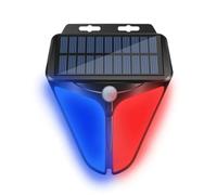 Ounfhtrttk Outdoor Solar Alarms Lights 26LED Human Body Sensing Sound & Light Warning Wall Light Garden Warning Security System