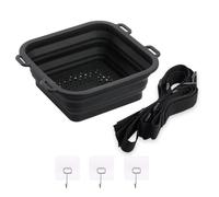 Ounfhtrttk Portable Silicone Ice Bath Bucket Foldable Cooling Shower for Cold Shower Therapy