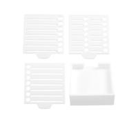 Ounfhtrttk Post Note Stencil Package with 3x3 White Base, Includes Two Stencils for Enhanced Organization