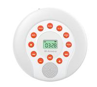 Ounfhtrttk Rechargeable 1500mAh Portable CD Player Dual Stereo Speakers Audio Cassette Player Car AUX/USB Playback Player B