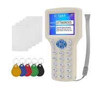 Ounfhtrttk RFID NFC Smart Card Reader +5XUID Keychain/Card RFID Duplicator 125K 13.56MHz IC/ID Key Writer RFID Replicator Programmer
