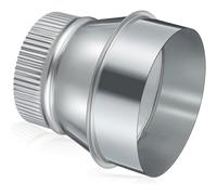 Ounfhtrttk Round Crimped Pipe Connector Fitting Coupling 5 Inch to 4 Inch Duct Reducer Galvanized Steel Air Duct Adapter Increaser