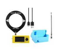Ounfhtrttk SI4732 Radio Receiver Kit 10-180MHz 1.9inch Display FM/AM/LSB/USB Shortwave Radio +Antenn Stand SI4732 Mini Radio
