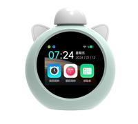 Ounfhtrttk Smart AI Alarm Clock for Kids Featuring Voice Control& Time Management, Sleep Trainer for Toddlers in for Bedroom C