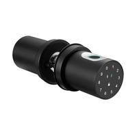 Ounfhtrttk Smart Door Lock with Fingerprint NFC App Code Backup Keys Stylish Bluetooth Door Knob (Black Fingerprint+Bluetooth)