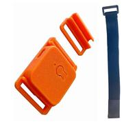 Ounfhtrttk Smol Slimes V2 Tracker for SlimeVR- Integrating -45686 IMU& QMC6309 Sensors Reality with Strap for Enhanced VR for Tracking Orange