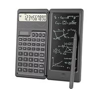 Ounfhtrttk Solar Scientific Calculator with LCD Notepad Functions Professional Portable Foldable Calculator for Students