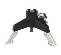 Ounfhtrttk Stainless Steel Camping Gas Stove Adapter Connector Portable Folding Tripod Stand Outdoor Hiking Backpacking Cooking