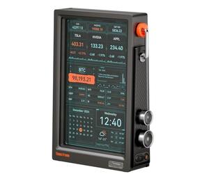 Ounfhtrttk Times Frame 10.1" Smart HD Screen DIY Digital Clock Crypto Stocks Weather Calendar