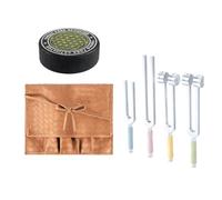 Ounfhtrttk Tuning Forks for Healing Set, Including Four Frequency 128Hz, 136.1Hz, 174Hz, 528Hz Yoga and Meditation Accessories