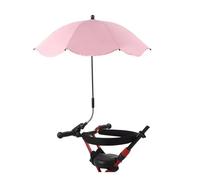 Ounfhtrttk Universal Baby Car Pram Umbrella Adjustable Shade Umbrella Uv Sunshade for Stroller Accessories Sun Visor Portable Parasol Pink