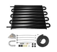 Ounfhtrttk Universal Car Radiator Kit Air Conditioning 8-Row Condenser with Transmission Connector
