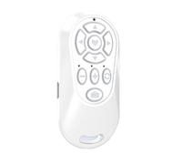 Ounfhtrttk Universal Remote Control for Ebook Flipping Conveniently Turn Pages on Your Phone Ebook Flipping Conveniently Turn Pages Remote Control Bluetooth-Compatible Wireless Page Turner White