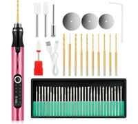 Ounfhtrttk USB-C Rechargeable Electric Engraving Pen, 3-Speed Settings, Overload Protection, Suitable for Wood, Metal, Glass, Ideal for Beginners A