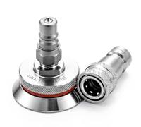 Ounfhtrttk Vacuum Bagging Valve Kit 304 Stainless Steel Quick Disconnect Fittin High Temperature Disconnect Fitting for Carbon Fiber - Fiberglass
