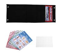 Ounfhtrttk Visual Schedule for Kids Daily Routine Chart with 70 Cards Calendar Pocket Autism Learning Behavioral Tool Black