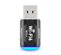 Ounfhtrttk WiFi 6 USB Bluetooth 5.4 Adapter 2 In1 Dongle Dual Band 2.4G&5GHz USB WiFi Network Wireless Wlan Receiver Driver Free