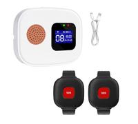 Ounfhtrttk WiFi Caregiver Pager Smart Call System for Elderly Digital Display for Restaurant Alert System Call Bell for Hospital