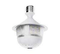 Ounfhtrttk WIFI E27 Bulb Camera Full Color Night Vision Two-Way Voice 3MP HD Wifi Security Camera 360 Panoramic Fisheye