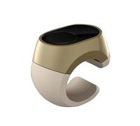Ounfhtrttk Wireless Bluetooth Remote Control Ring Mobile Remote Control Ring Supports Smartphone/PC BT Keypad/BT Mouse Golden