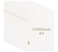 Oungy 150 Sheets Natural Mulberry Paper, A4 Rice Paper Handmade Rice Papers Sheet, 21 x 30cm Decoupage Papers Sheets for Writing, Painting, DIY Crafts