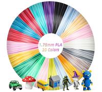 Oungy 3D Pen Filament Refills, 1.75mm PLA 3D Pen Refills, Total 300m/984ft, 20 Colors, Each Color 15m/49ft, Works with Most 3D Printing Pens