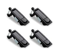 Oungy 4 PCS Compression Latch Lock Trigger Latch Lock, Zinc Alloy Flush Lever Latch, Adjustable Lever Hand Operated Compression Latch with Raised Trigger Flush Mount Latches for Car Boat Door Cabinet