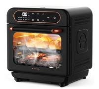 OUNIN 12-Litre Multi-Function Steam Oven, Dual-Zone Cooking, Mini Oven with 360° Hot Air Circulation, One-Touch Presets, 1100W, Suitable for Air Frying, Baking, Grilling, Sous-Vide Cooking and More