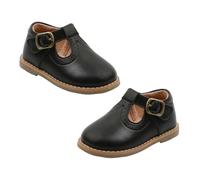 OUNONA 1 Pair British Style Warm Shoes for Boy Girl Cozy Prewalker Footwear Lightweight and Breathable for Winter All Day Comfort Inner Black