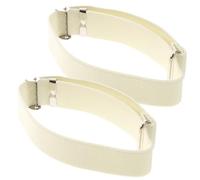OUNONA 1 Pair Stretchable Elastic Armband with Polyester Silk and Rubber Band, Simple and Cool Style, Fit for Most People, Unisex Sleeve Holder for Everyday Wear