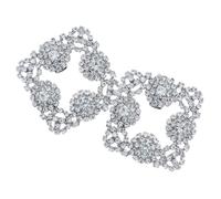 OUNONA 1 Pair Sunflower Rhinestone Shoe Clips Detachable Buckles for Wedding Party Elegant Shoe Charms with Sparkling Decoration Easy to Install Remove for Women