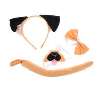 OUNONA 1 Set Adorable Cosplay Animal Costume Set Plush Headbands Tail Ears for Halloween School Plays Birthday Parties Soft Comfortable for Boys