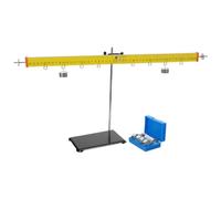 OUNONA 1 Set Physics Lever Balance, Science Experiment Teaching Tool with 50cm Fulcrum Bar & with 10 Hook Weights, Lever Arm Demonstration Tool for Students