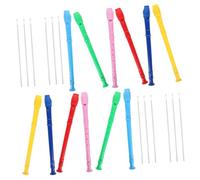 OUNONA 1 Set Professional Clarinet for Adults Beginner Friendly Flute Recorder with Cleaning Rod Practice Sky Blue Yellow Red Pink Green
