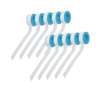 OUNONA 10 Rolls Ptfe Sealing Tape 18mm x 15m Waterproof High Temperature Resistant Thread Tape for Plumbing Pipe Fittings and Pressure Gauges Industrial Use