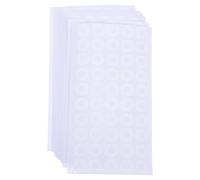 OUNONA 1000pcs White Round PVC Binder Reinforcement Stickers with Strong Adhesion for Reinforcing Holes, for School and Home Use, Self-Adhesive Hole Punch Label Stickers