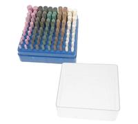 OUNONA 100pcs Abrasive Mounted Grinding Polishing Bits with Shank for Rotary Mixed Buffing Tips Kit for Carving and Fine Surface Polishing Suitable for DIY and Professional Use