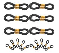 OUNONA 100pcs Adjustable Black Bird Leg Support Band for Newborn Chick and Ducks, Rubber and Metal Material Corrective Support and Easy to Use Features