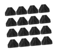 OUNONA 100pcs Black Corner Protectors Plastic Guard Cushions for Furniture Boxes Cabinets Impact Absorption Guards for Home and Office
