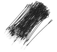 OUNONA 100pcs Black Tag Fasteners with Steel Wire and Plastic Material, Easy Installation and Removal, Adaptable to Different Products and Scenarios, for Malls and Supermarkets Retail
