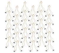 OUNONA 100pcs Christmas Ball Decorations Holder DIY Caps for Tree Ornaments Crafting Foam Ball Covers for Handmade Bauble Hangers and Festive Gift Making