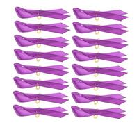 OUNONA 100Pcs Creative Polyester Ribbon Brooches Violence Awareness Pins Ribbon Lapel Pin for Charity Support and Event Decoration
