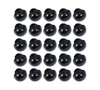OUNONA 100pcs DIY Craft Mushroom Button Domed Sewing Animal Doll Plastic Safety Eyes with Washers